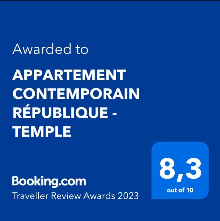 Appartement Contemporain Republique - Temple Paříž Exteriér fotografie